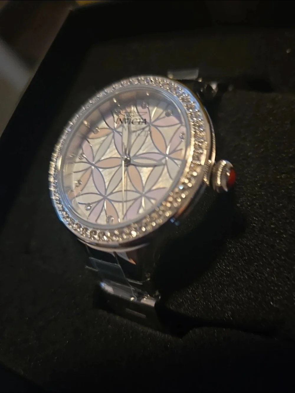 28823 Invicta Wildflower Women's Watch Silver Flower Dial 34mm